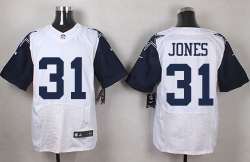 Nike Cowboys #31 Byron Jones White Men's Stitched NFL Elite Rush Jersey - Click Image to Close
